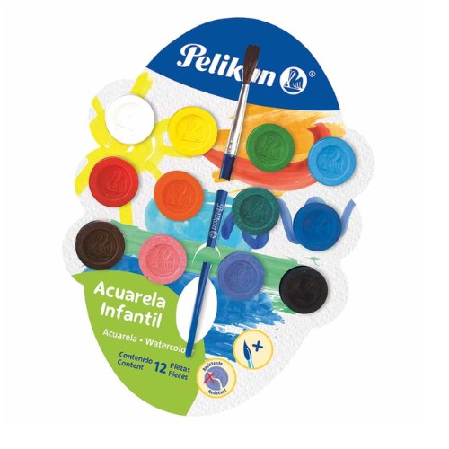 Acuarela 12 Colores Pelikan