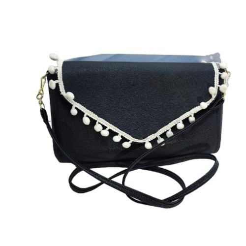Bolsa De Dama Negro Blanco