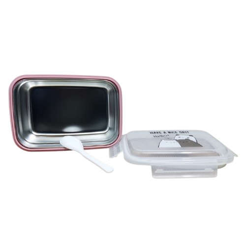 Box Luch Rectangular Gatitos Rosa