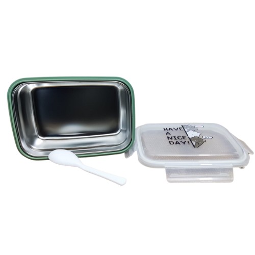 Box Luch Rectangular Gatitos Verde