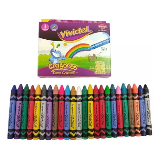 Crayones Gruesos Vividel