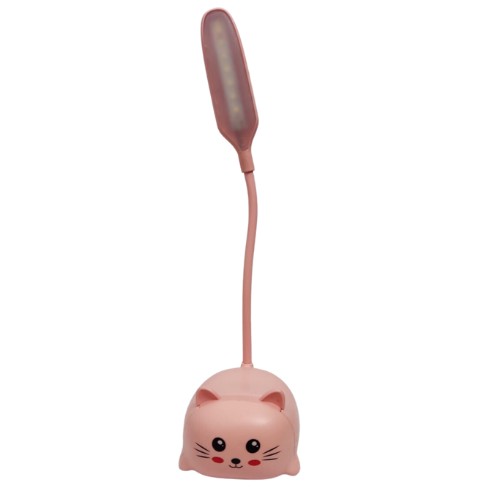 Lámpara De Escritorio Gatito Rosa