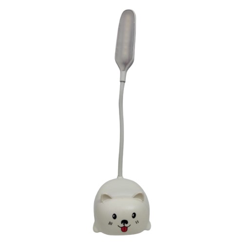 Lámpara De Escritorio Perrito Blanco