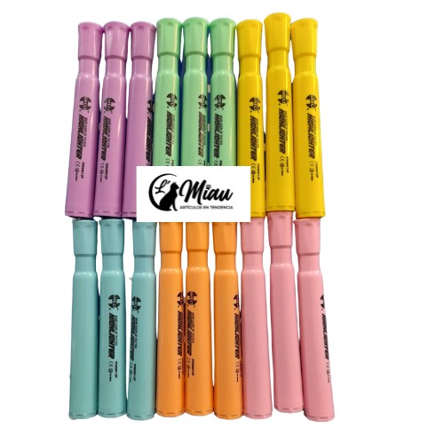 Marcatextos Colores Pastel