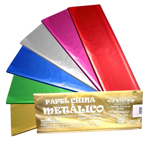 Papel China Metálico