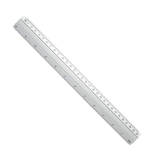 Regla De 3o Cm Metal