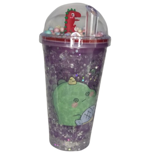 Vaso De Hidrogel Dino Rojo